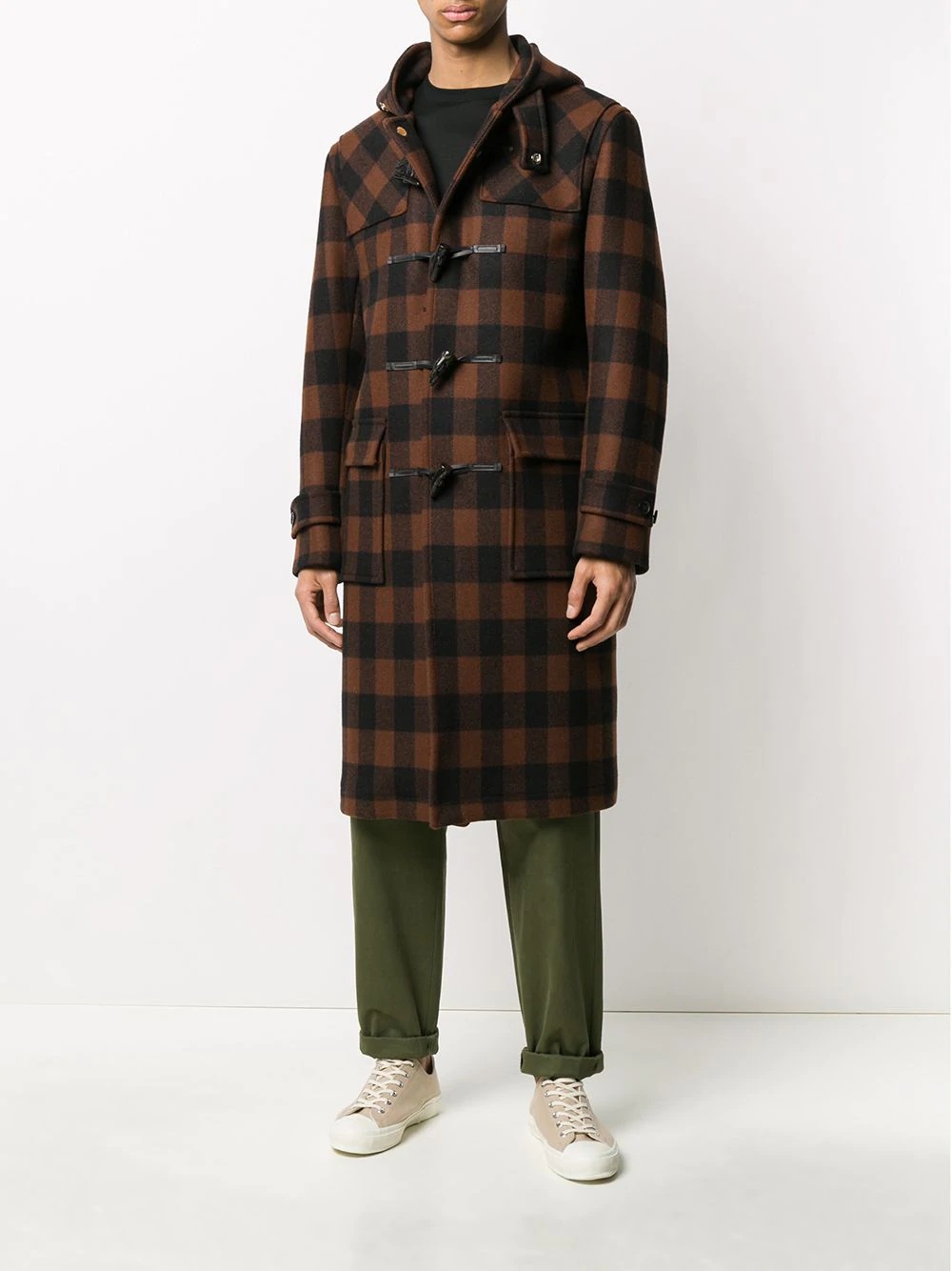 Weir buffalo check long coat - 2