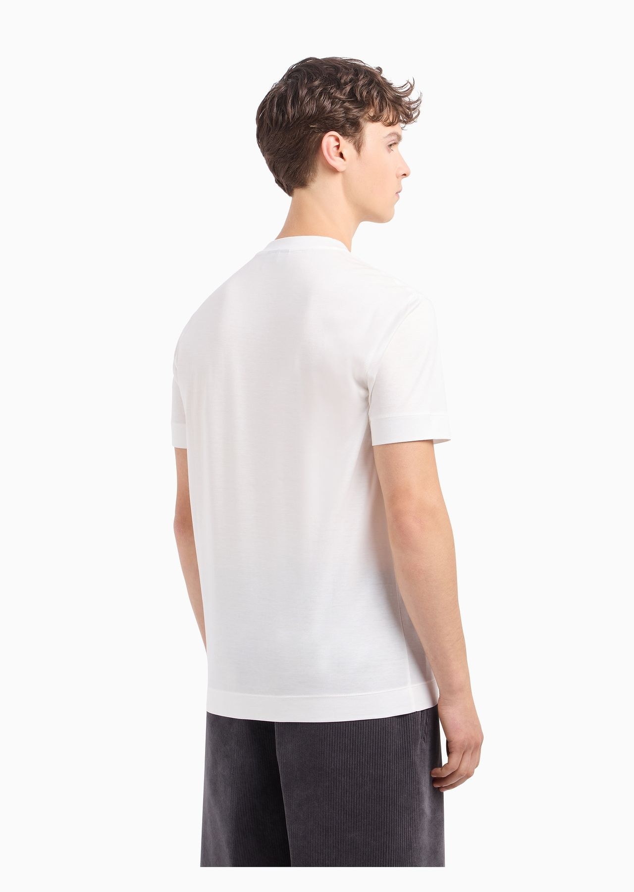 ASV Lyocell-blend jersey T-shirt with oversized EA logo - 3