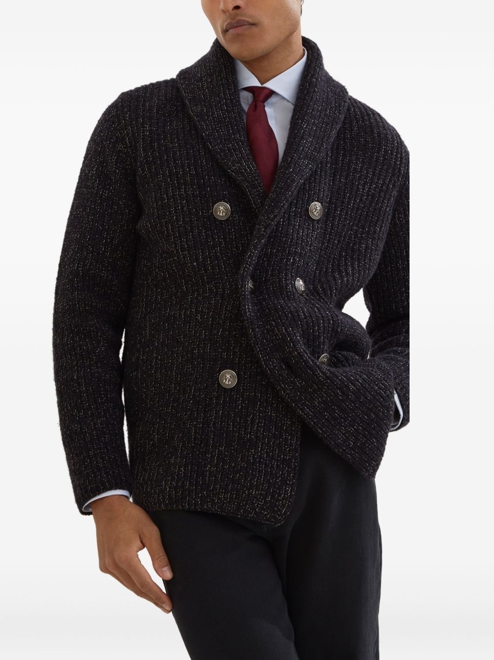 silk-blend cardigan - 3