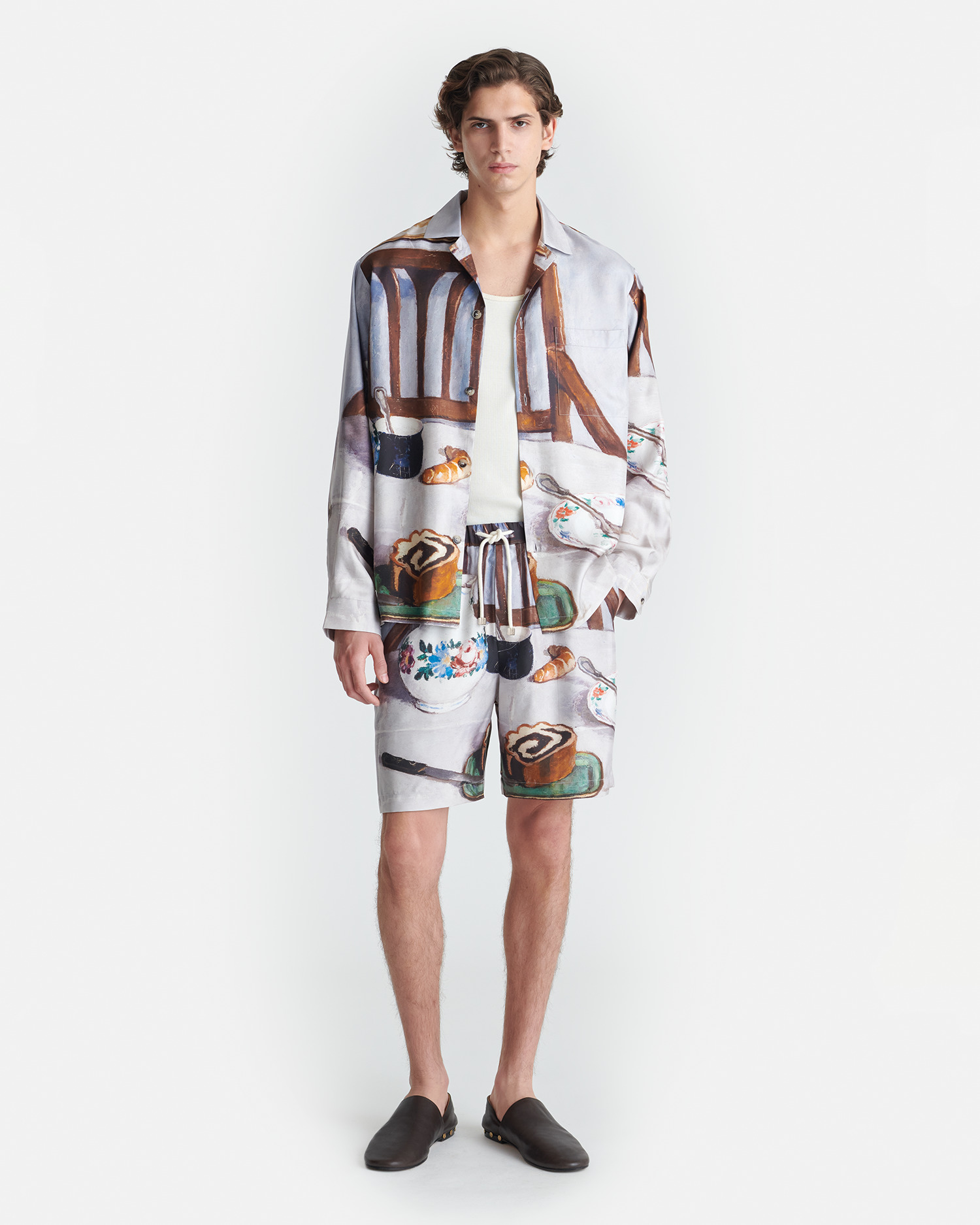 Printed Silk Twill Shirt - 2