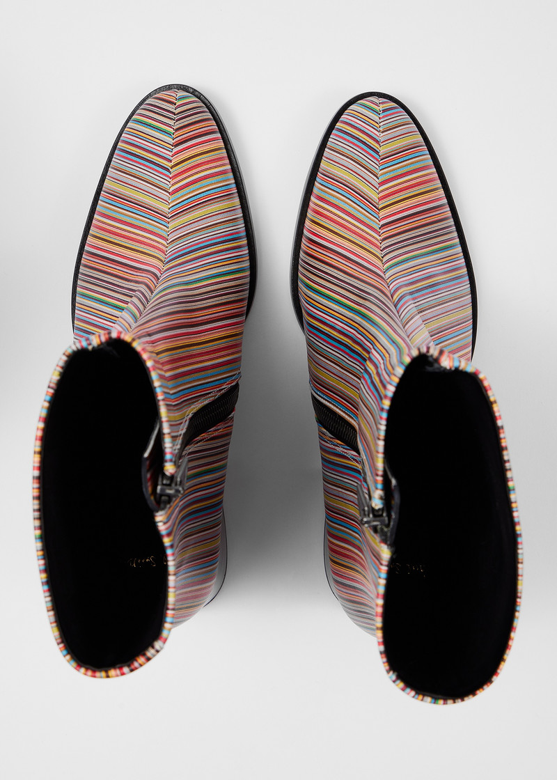 Women's Leather Signature Stripe 'Baylis' Boots 3