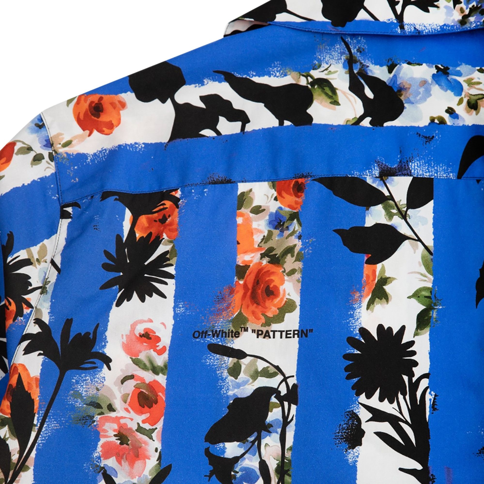 Off-White Striped Flower Holiday Shirt 'Multicolor' - 3