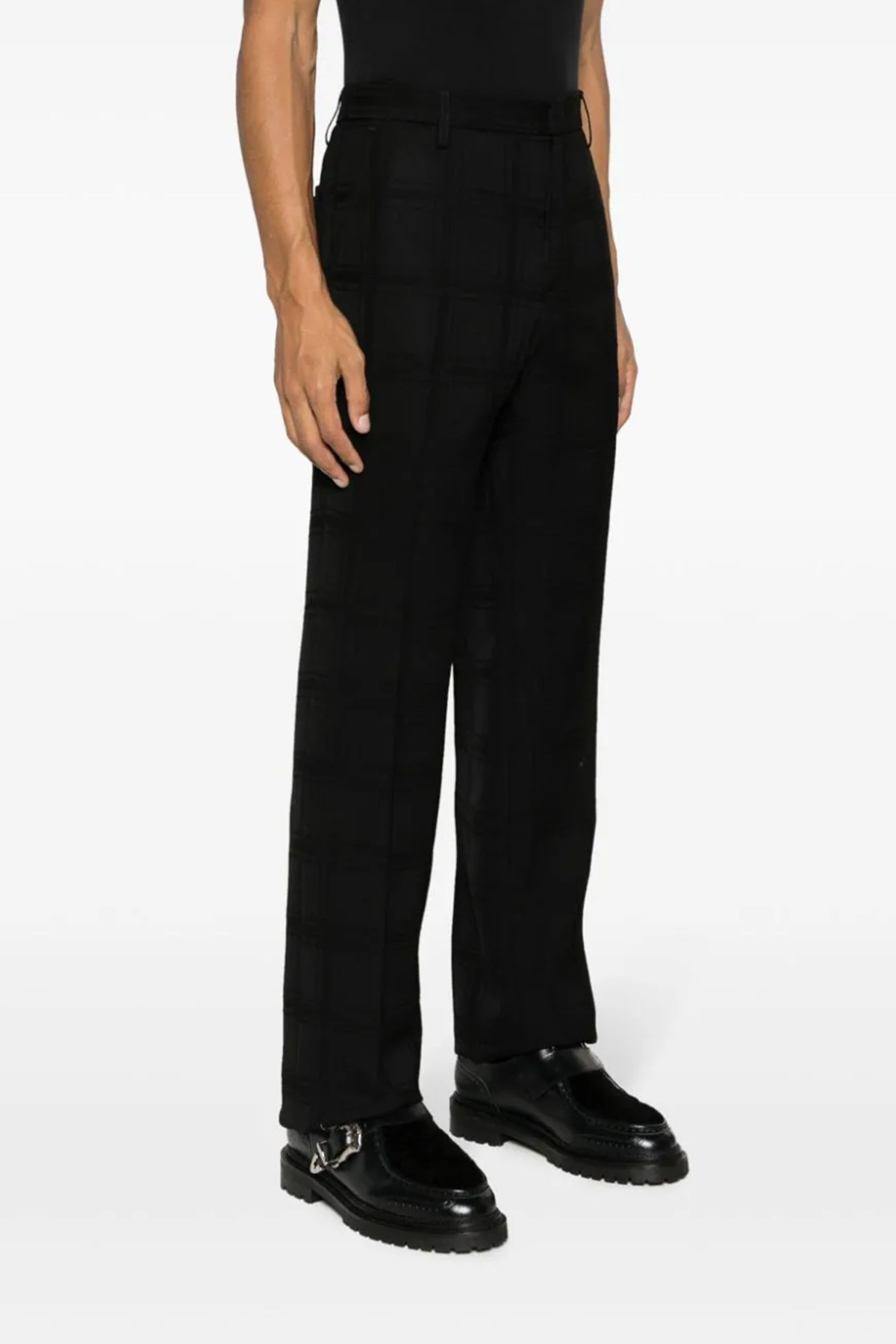 Check wool trousers - 2