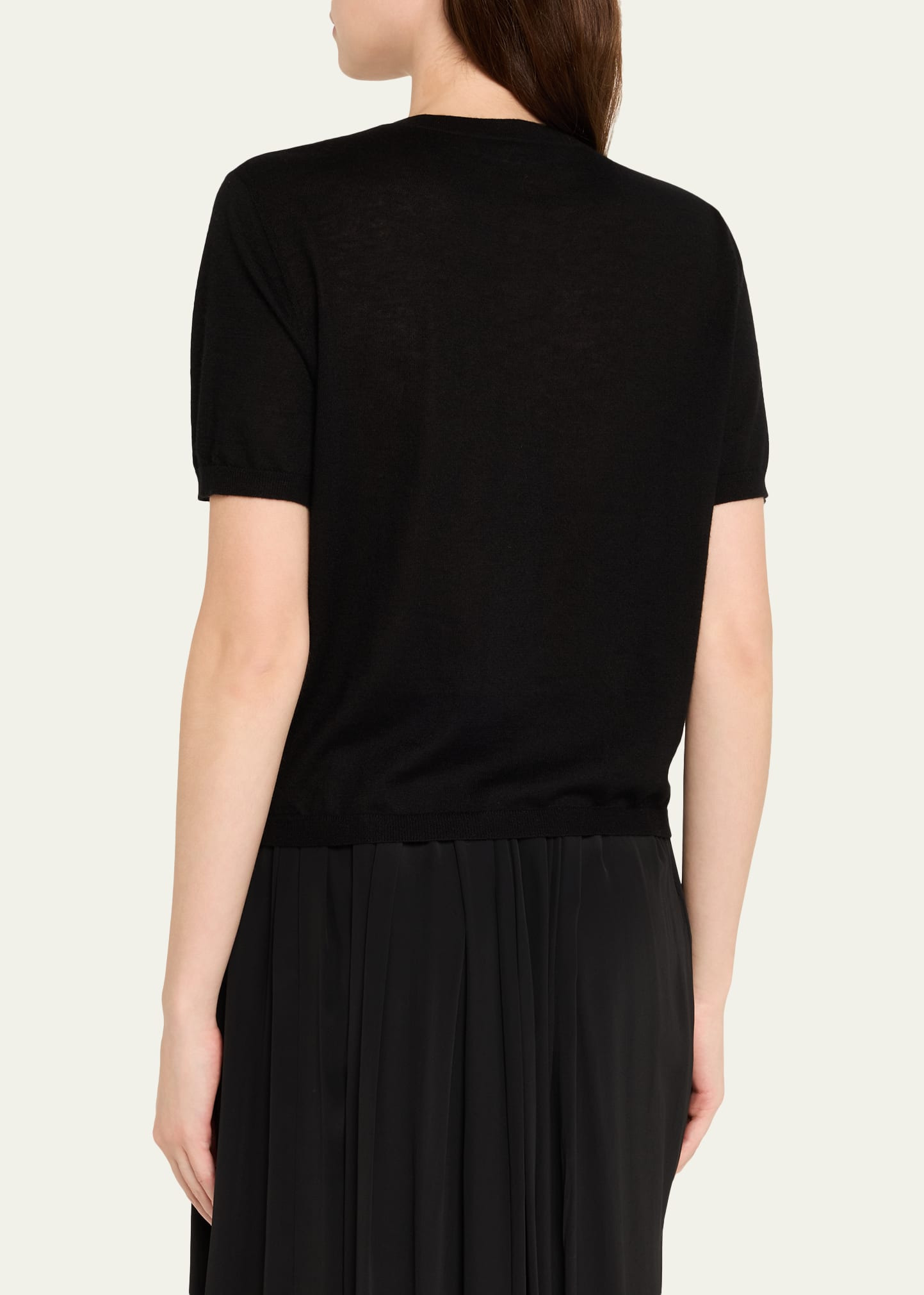 Charlotte Short-Sleeve Cashmere Cardigan - 3
