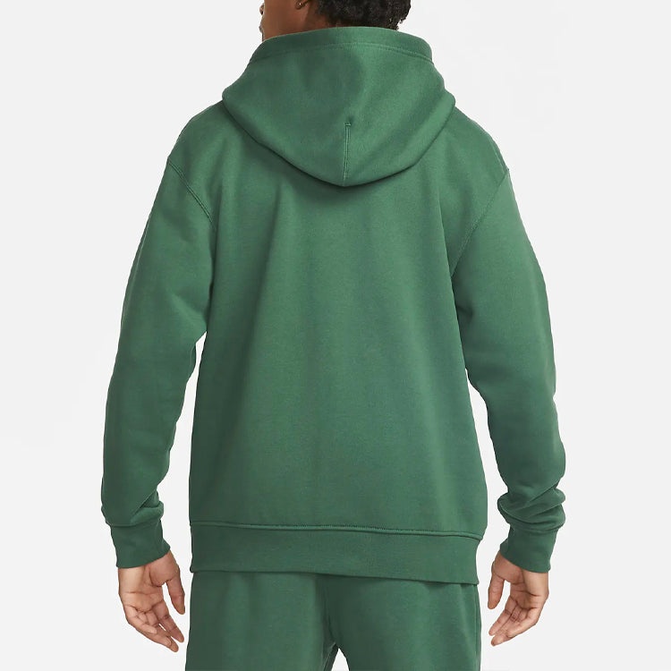Air Jordan Embroidered Logo Sports Fleece Hoodie 'Green' DA9818-333 - 4