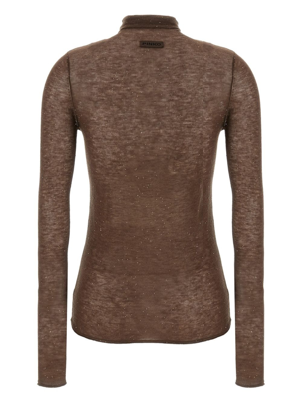 sequin-embellished high-neck top - 2