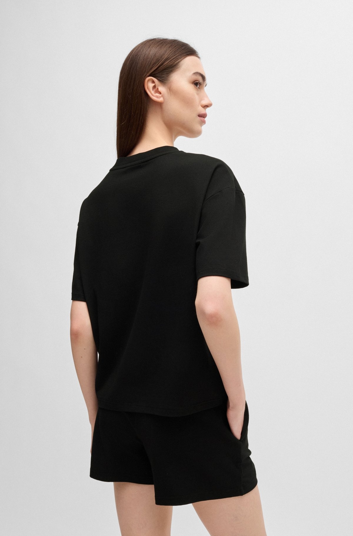 RELAXED-FIT T-SHIRT WITH SILICONE-PRINTED LOGO - 5