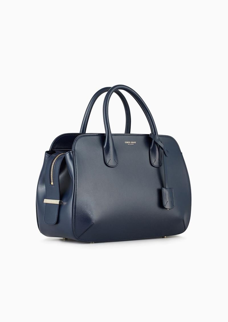 GIORGIO ARMANI Large La Prima tote bag in palmellato leather outlook