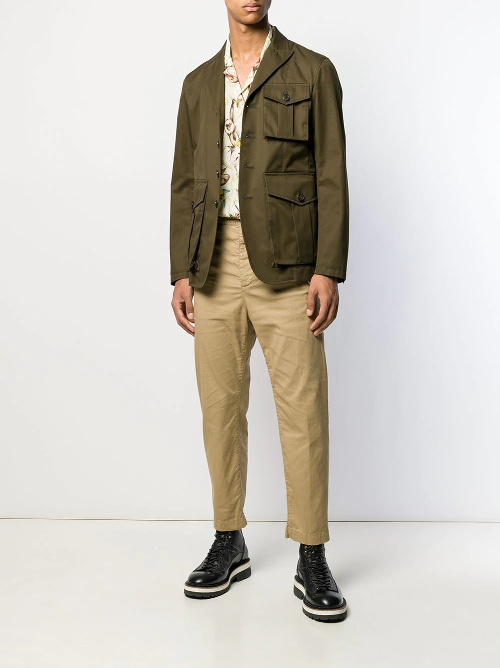 button safari jacket - 2