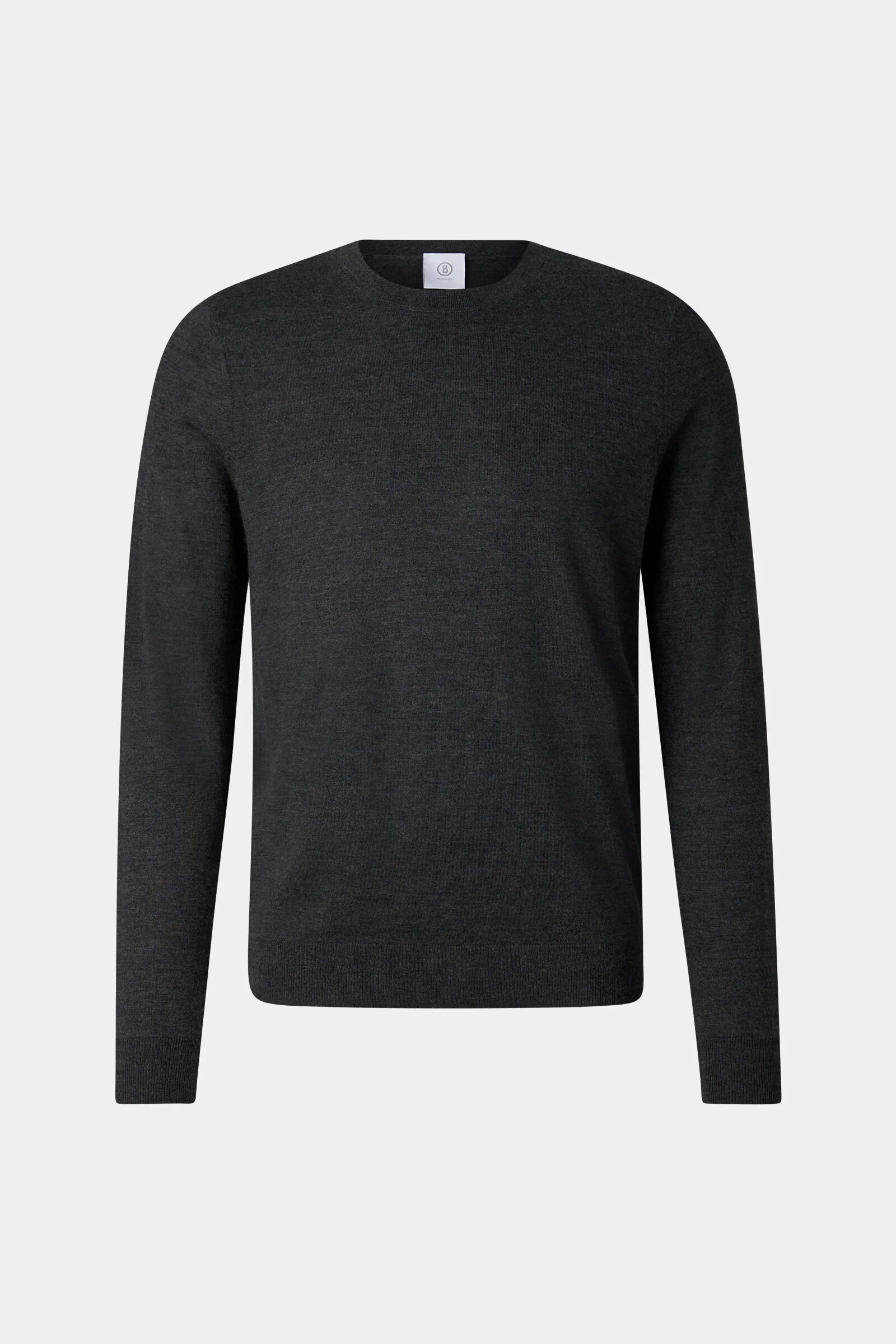 Pure new wool cashmere sweater in Anthracite - 1