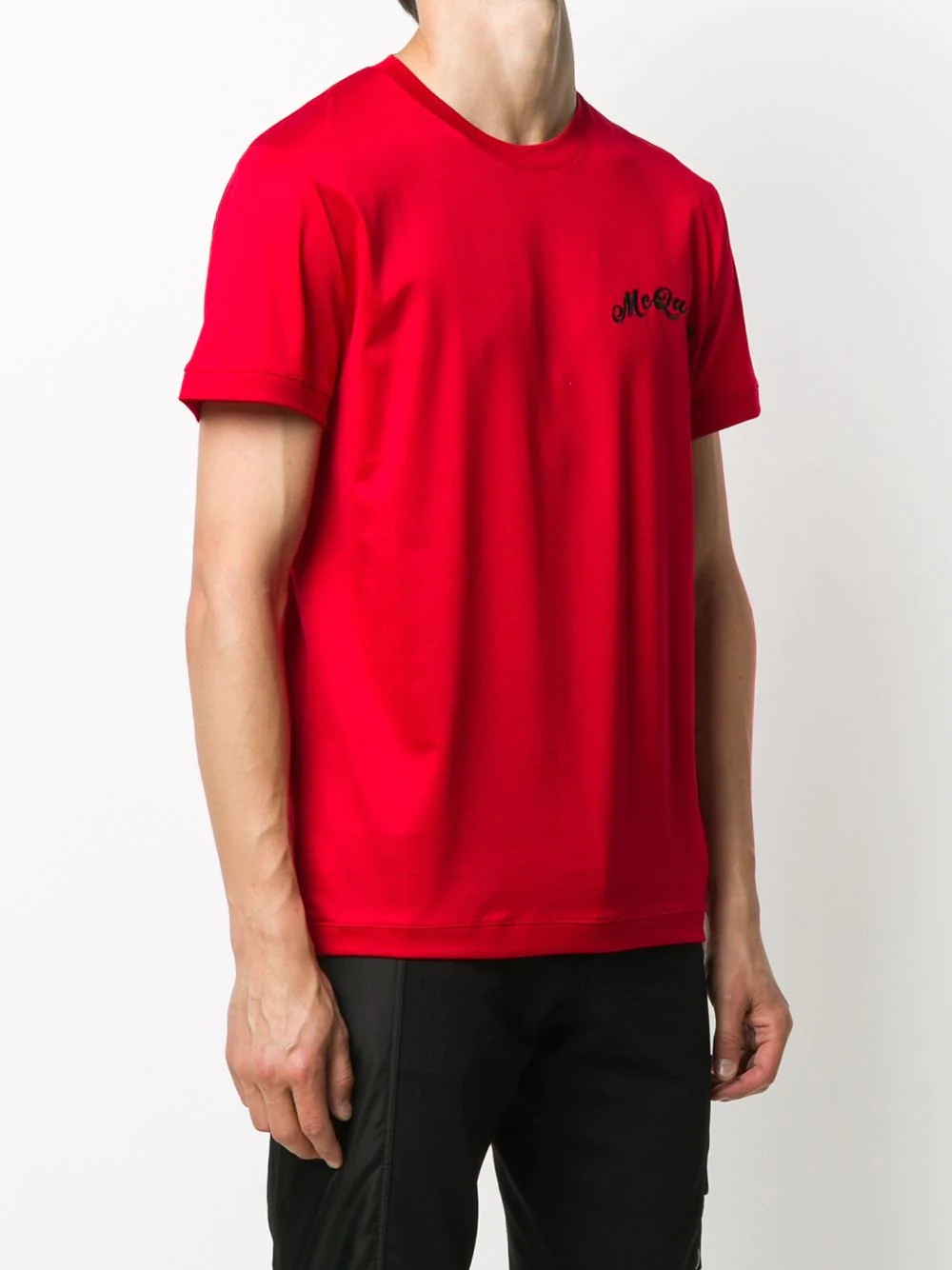 embroidered logo T-shirt - 3