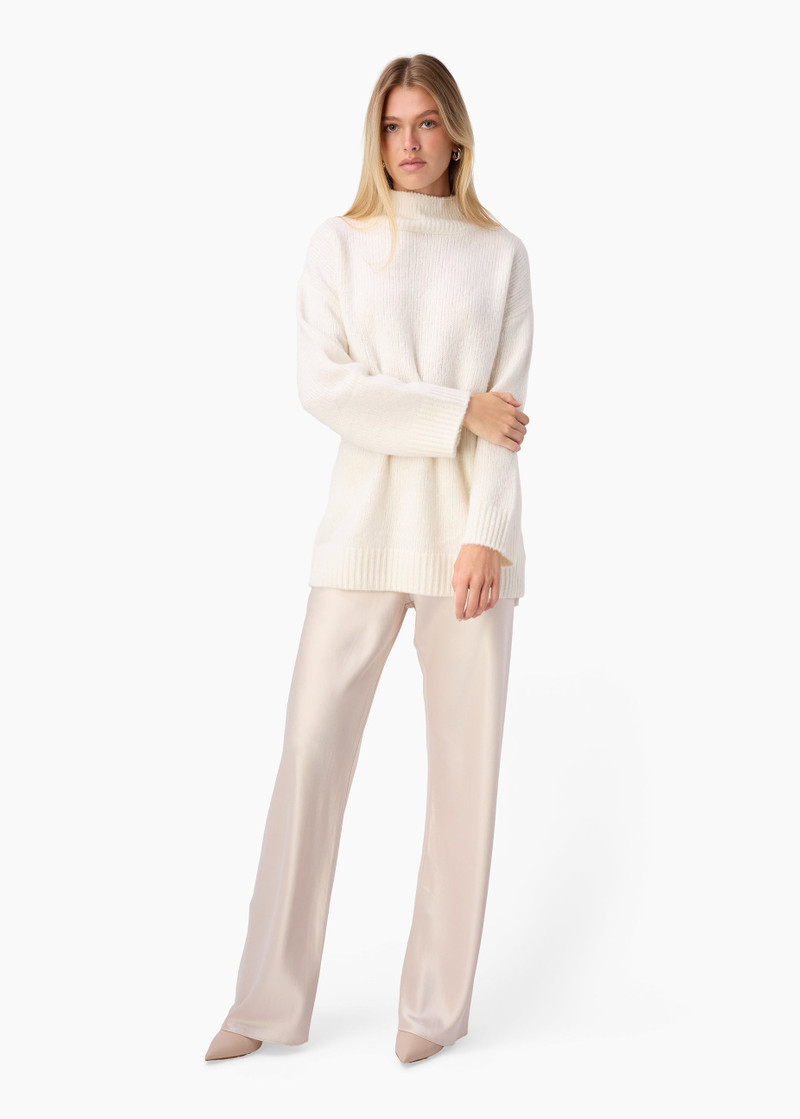 CATHERINE CASHMERE BLEND SWEATER MACADAMIA 3