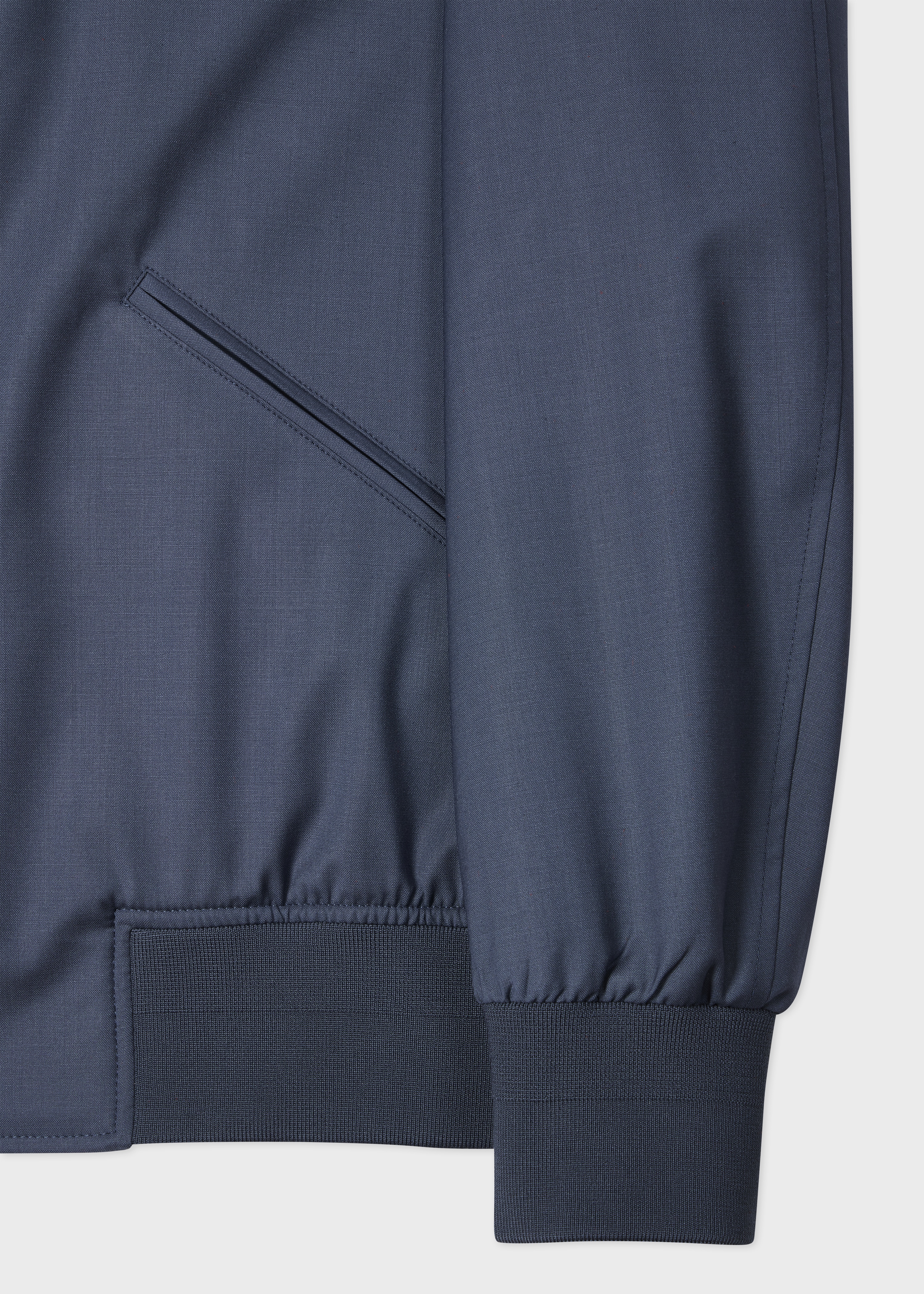 Blue 'Storm System' Wool Bomber Jacket - 3