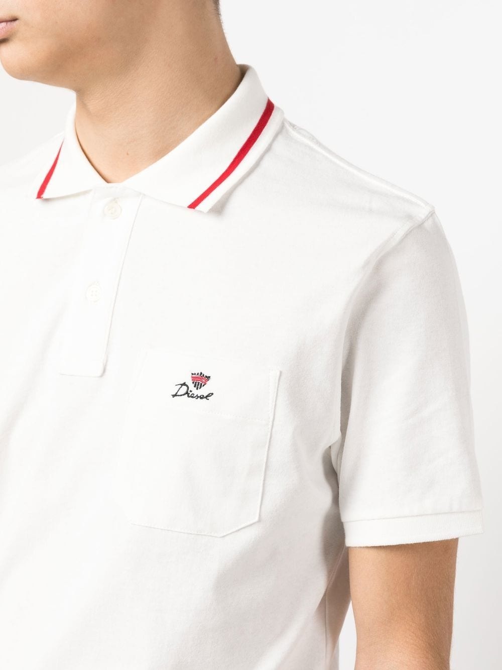 embroidered-logo polo shirt - 6