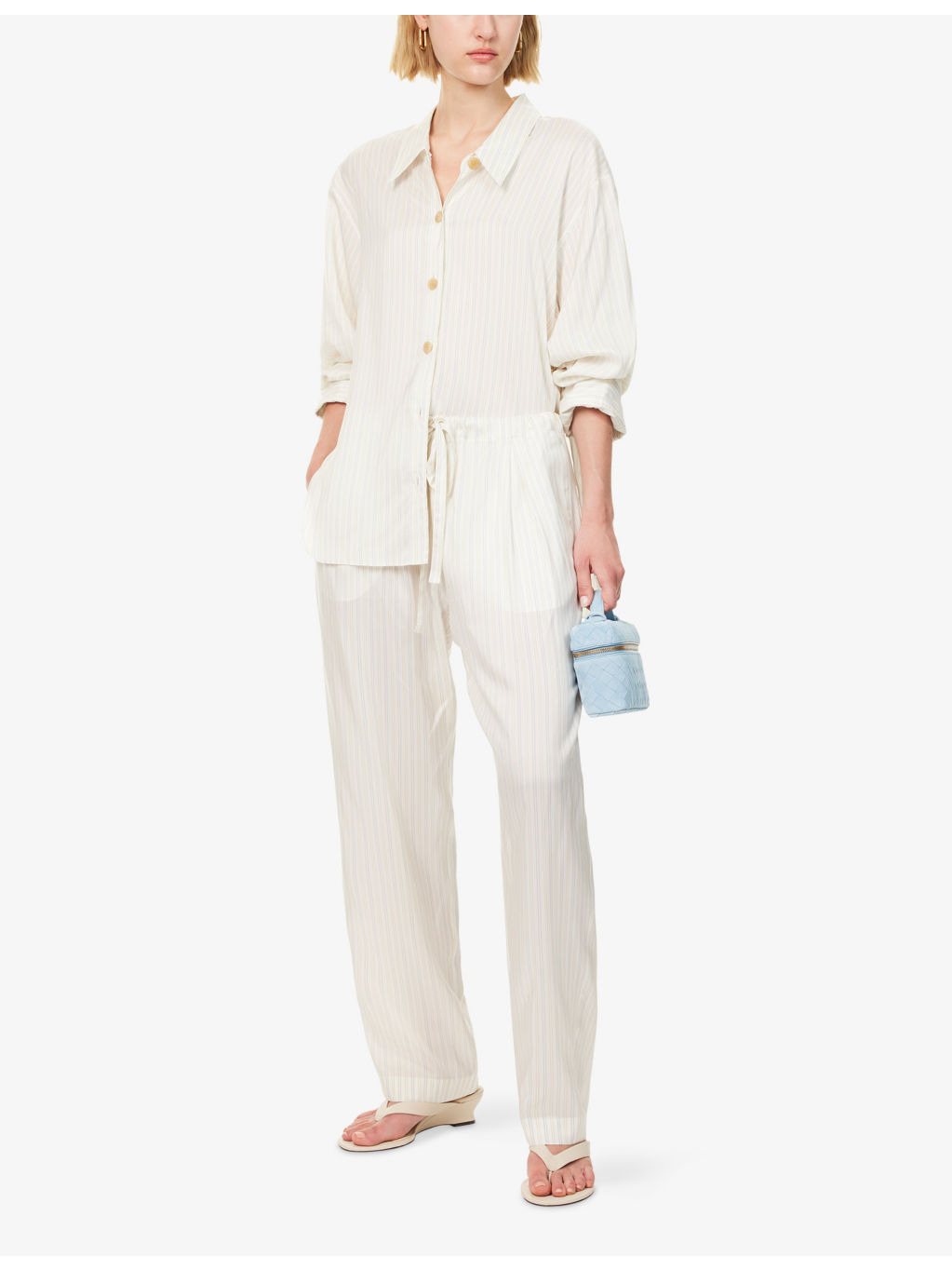 Trenton Striped Silk Trousers - 2