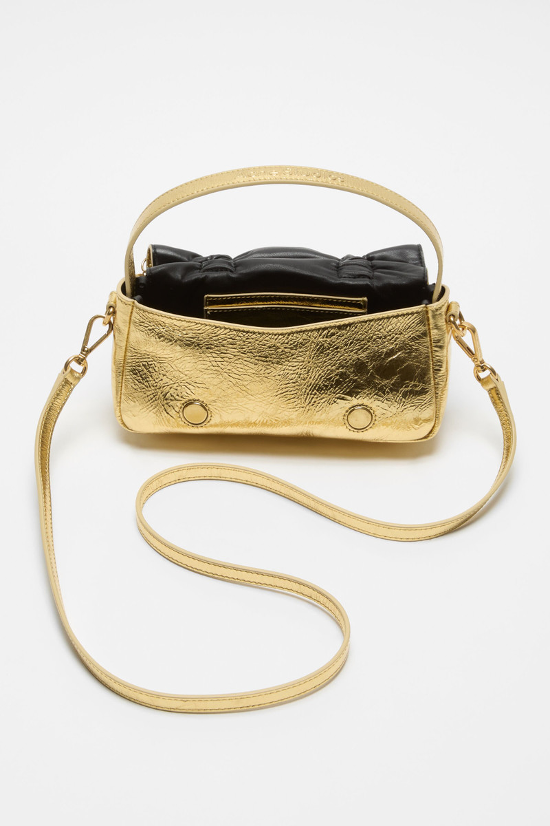 Acne Studios Multipocket micro metallic bag - Gold outlook