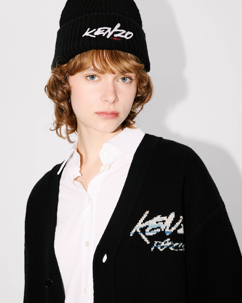 'Kenzo x Futura 2000' genderless cardigan in wool 6