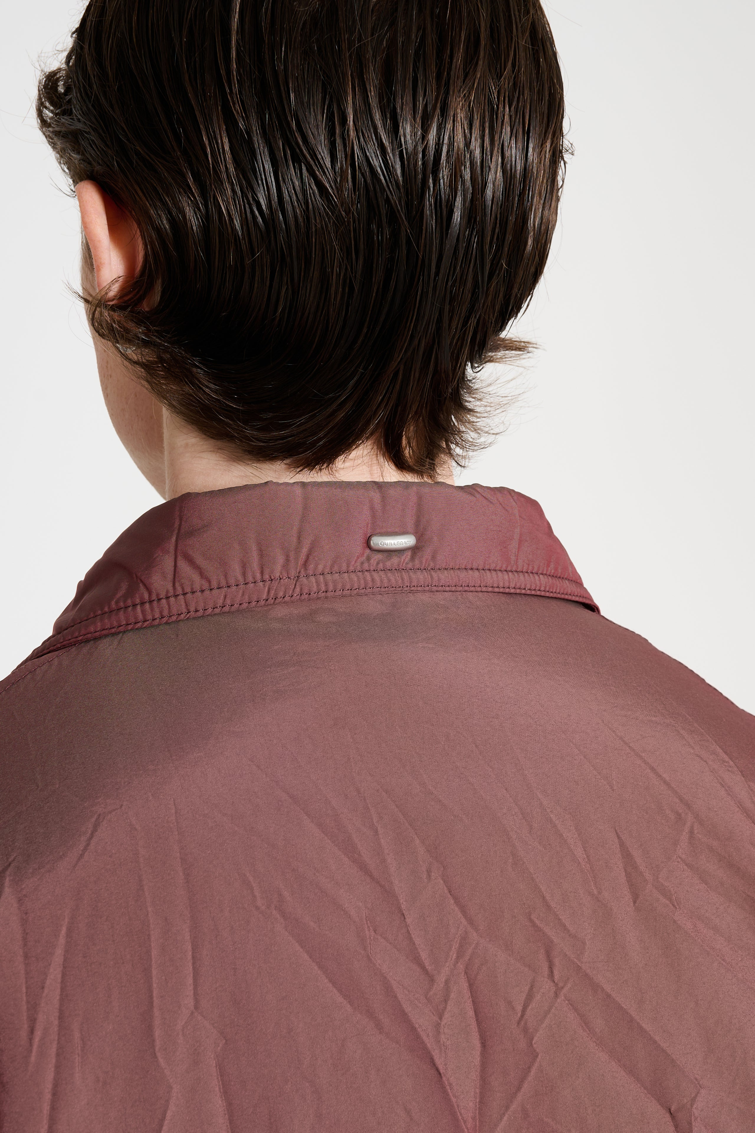 OUR LEGACY SLIGHT JACKET SHINING CHERRY CRINKLE SOLARO - 6