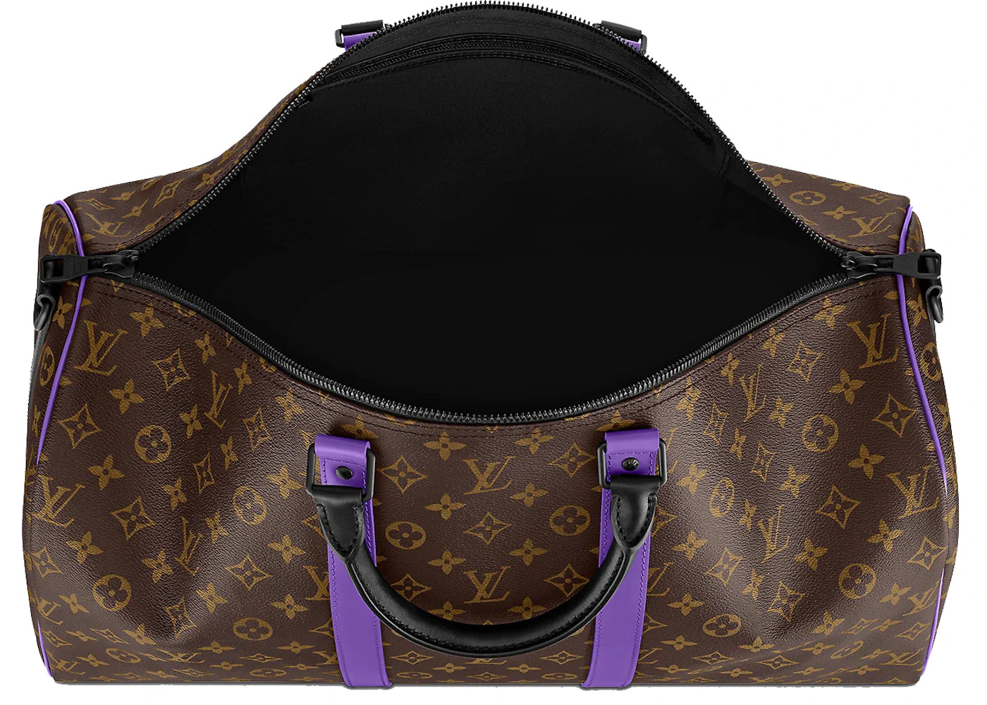 Louis Vuitton Keepall Bandouliere 50 Monogram Macassar Brown/Purple - 3