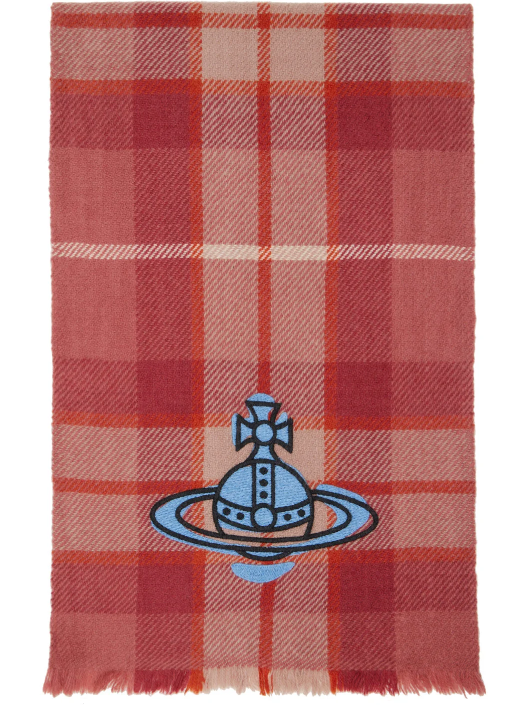 Red Check Scarf - 1