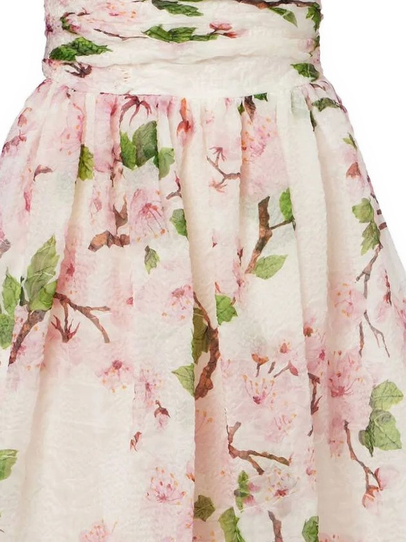 Oscar de la Renta floral strapless maxi  dress outlook