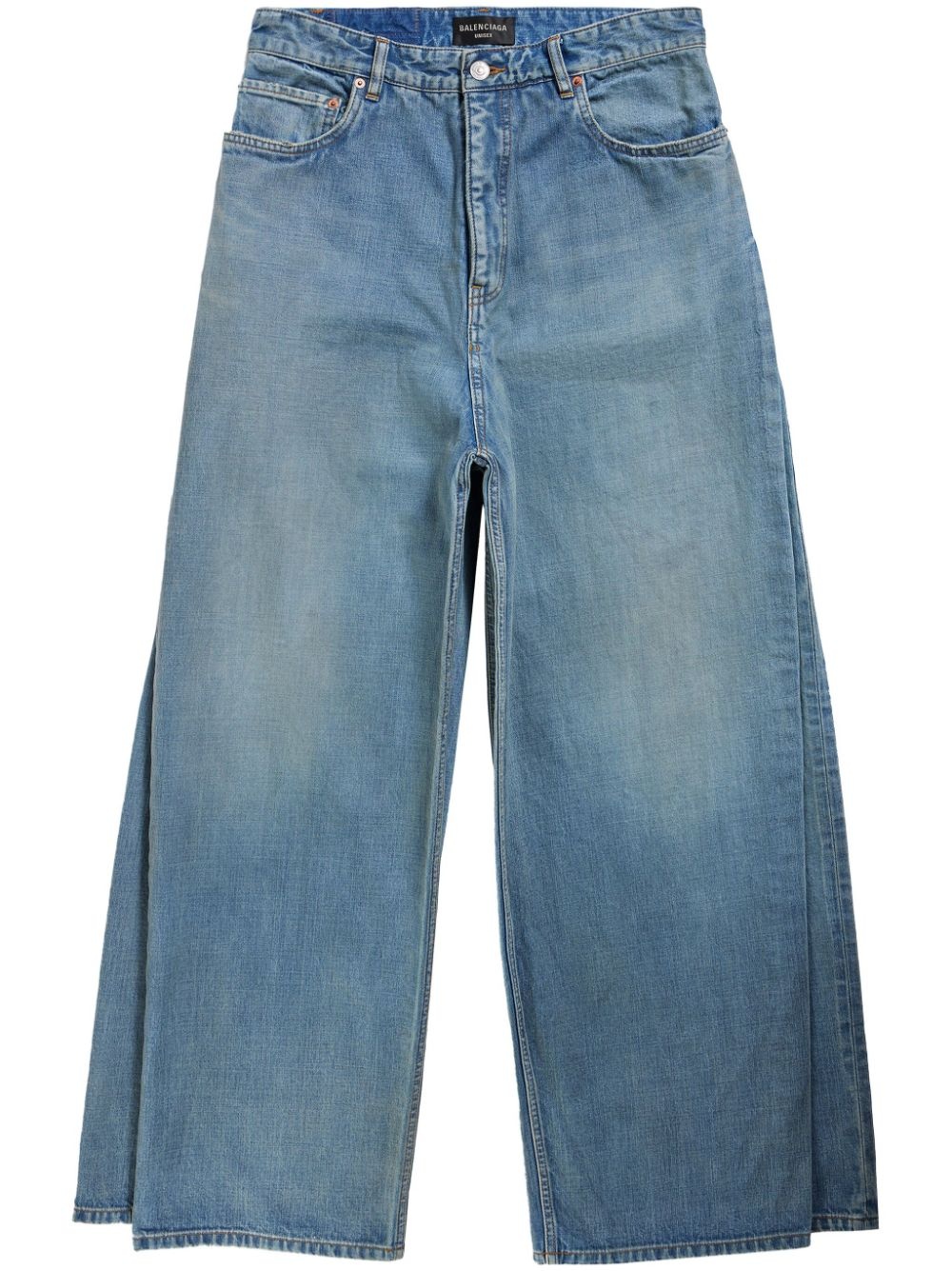 mid-rise baggy jeans - 1
