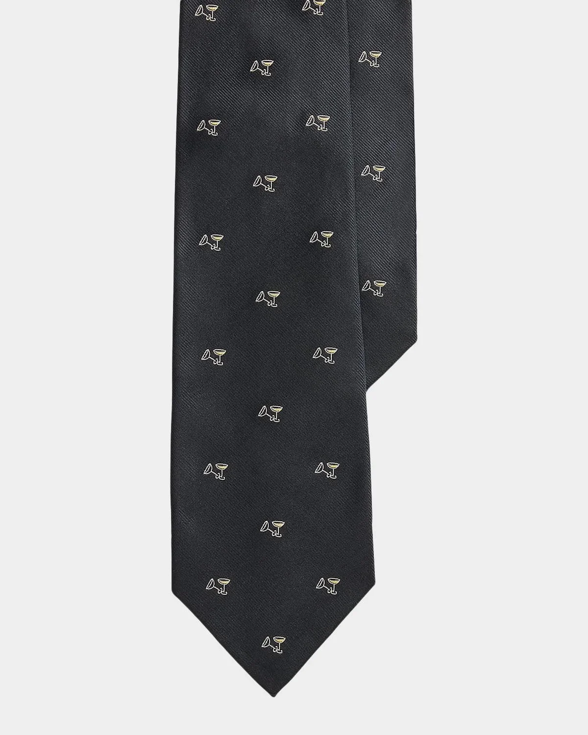 Men's Cocktail-Patterned Silk Repp Tie - 1