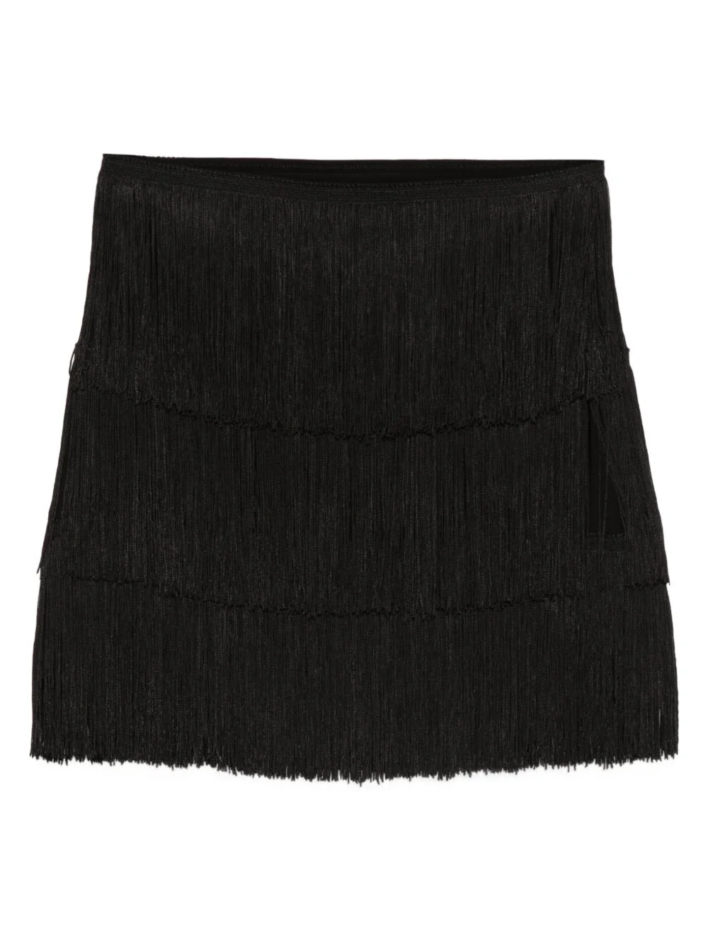fringed mini skirt - 1