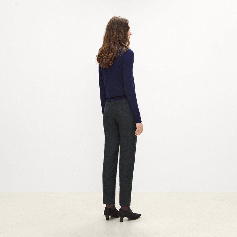 Marcee Cropped Pull-On Pant in Sleek Flannel 3
