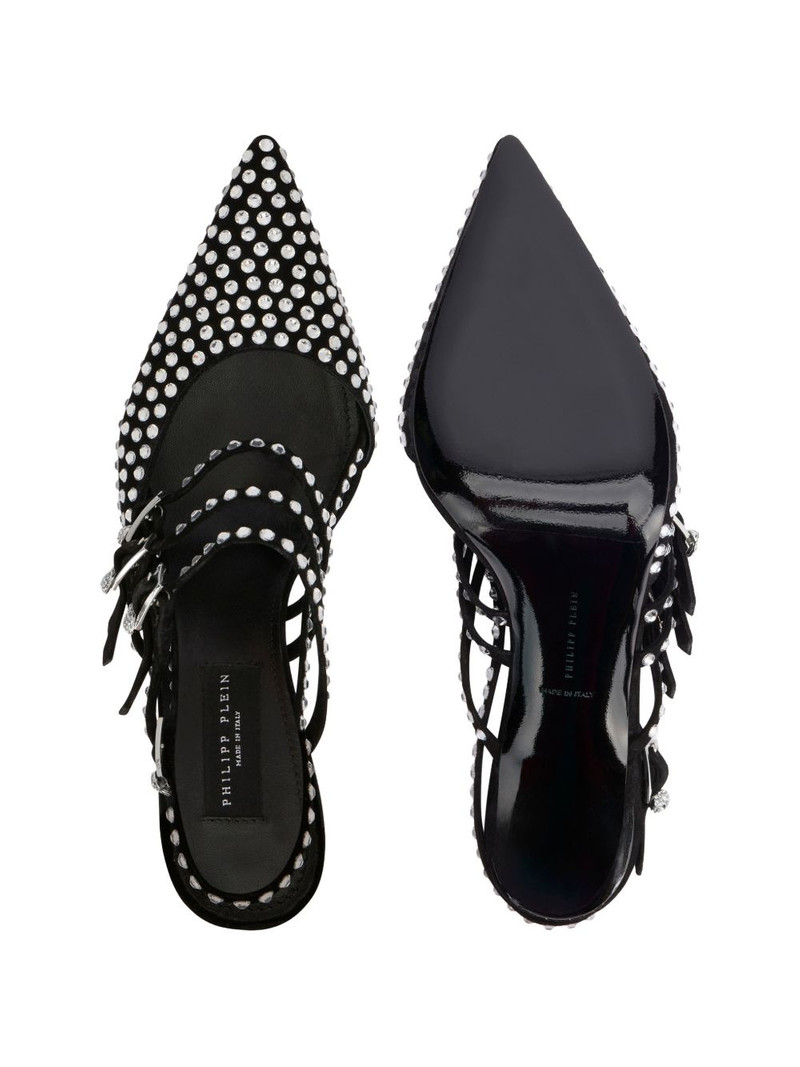 PHILIPP PLEIN rhinestone-upper heeled pumps outlook