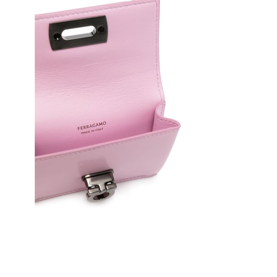 Salvatore Ferragamo Card Case With Gancini Clasp - 3