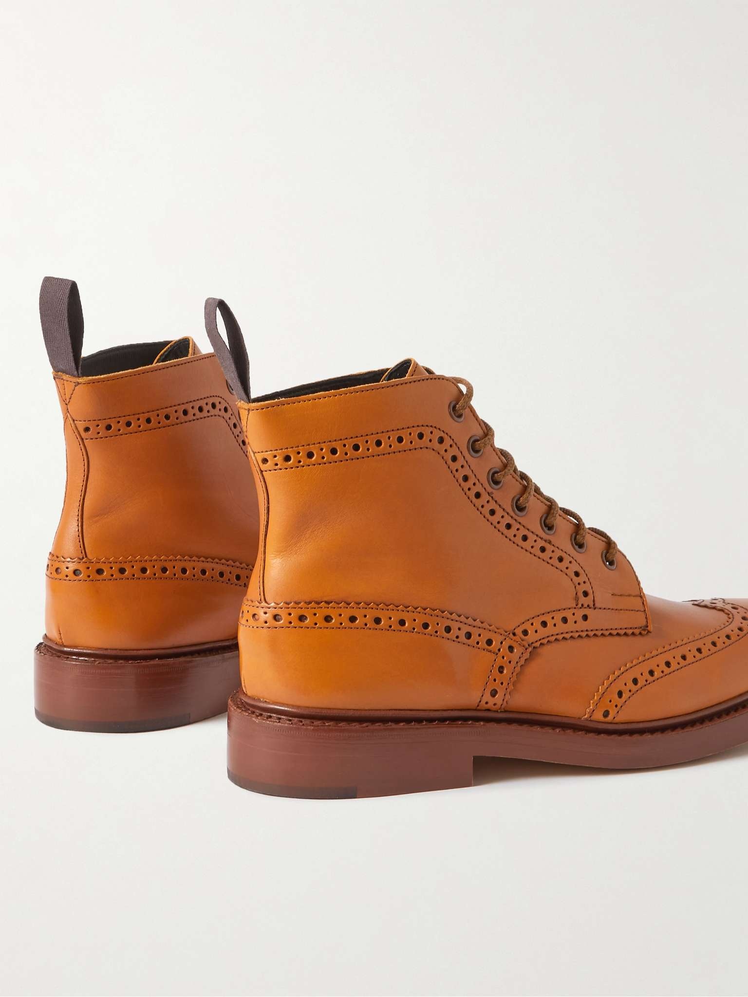 Stow Leather Brogue Boots - 5