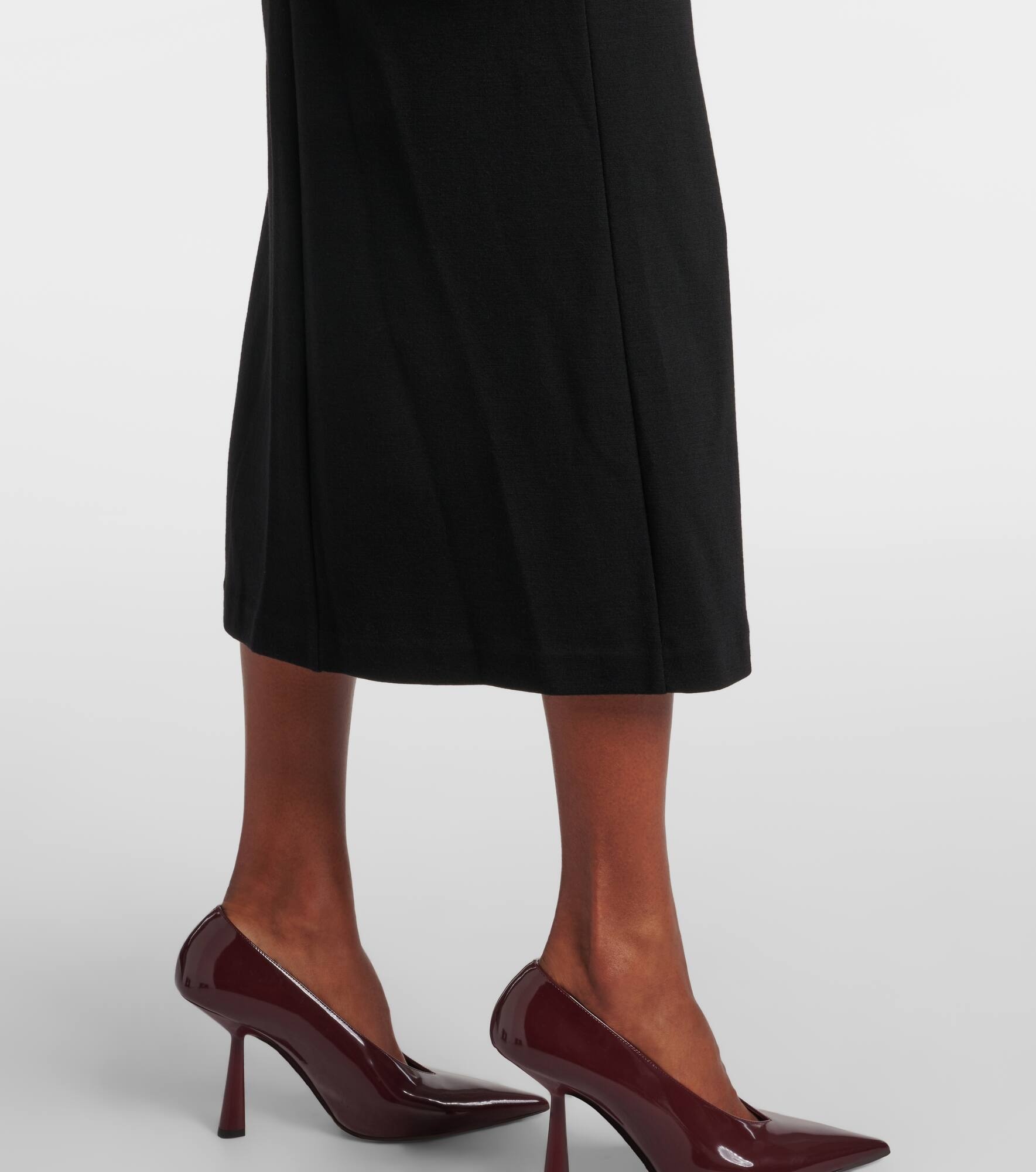 Acline wool and cotton-blend maxi dress - 5