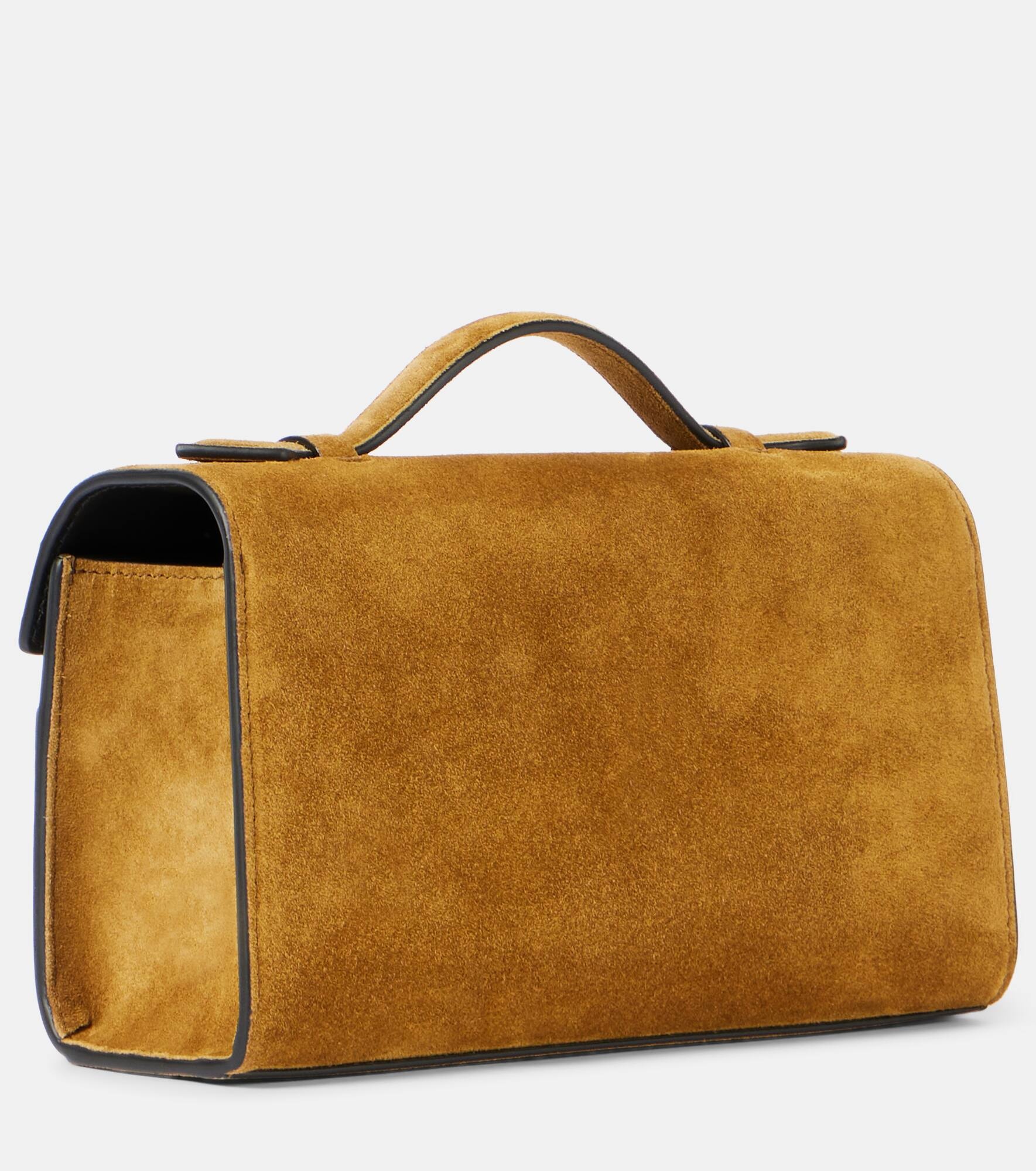 Symmetry suede tote bag - 4