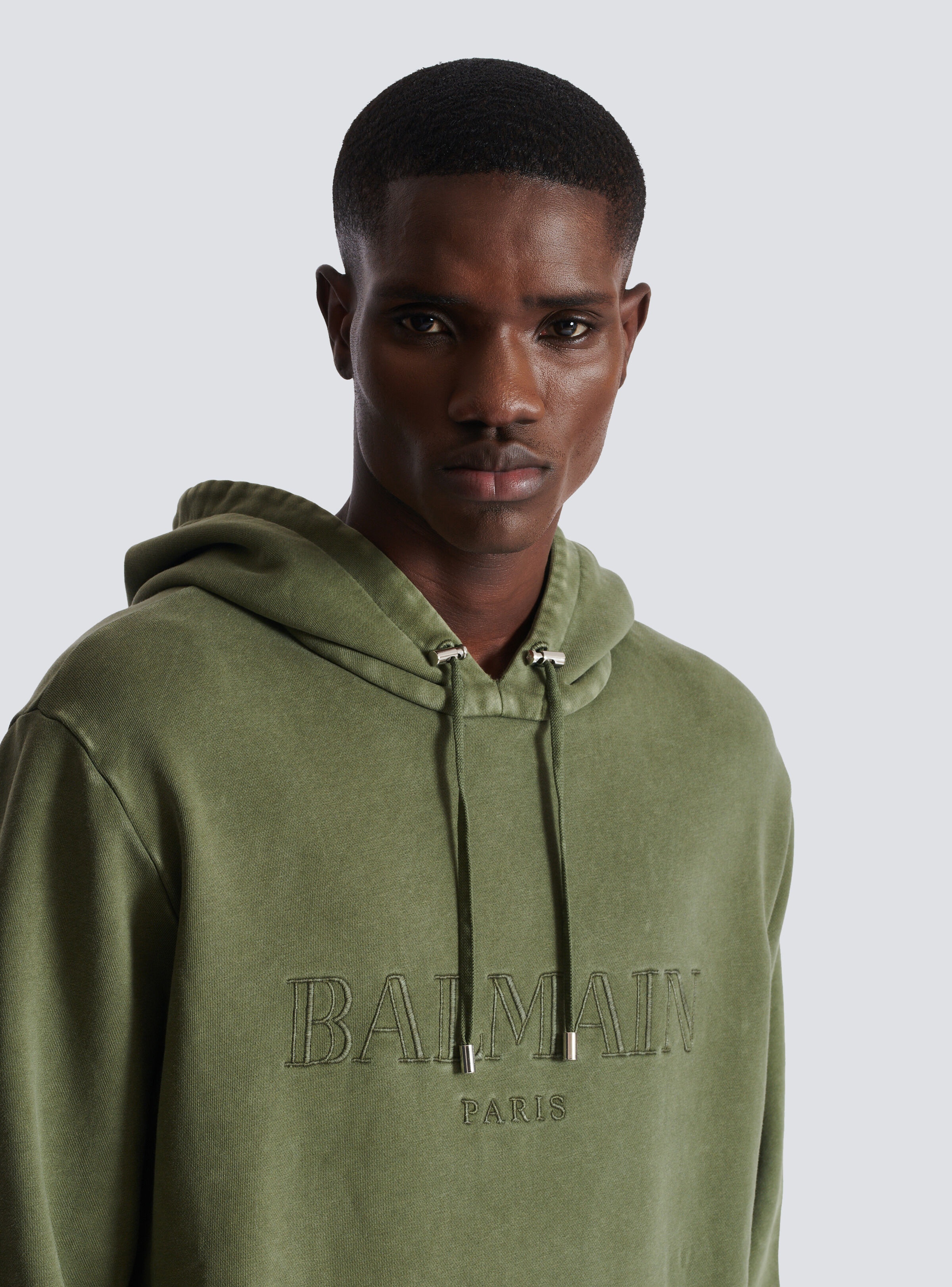 Vintage Balmain embroidered hoodie - 7