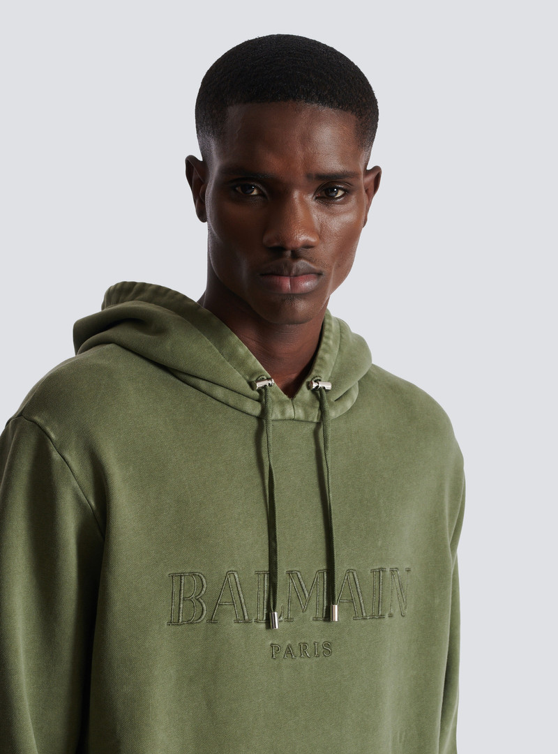 Vintage Balmain embroidered hoodie 7