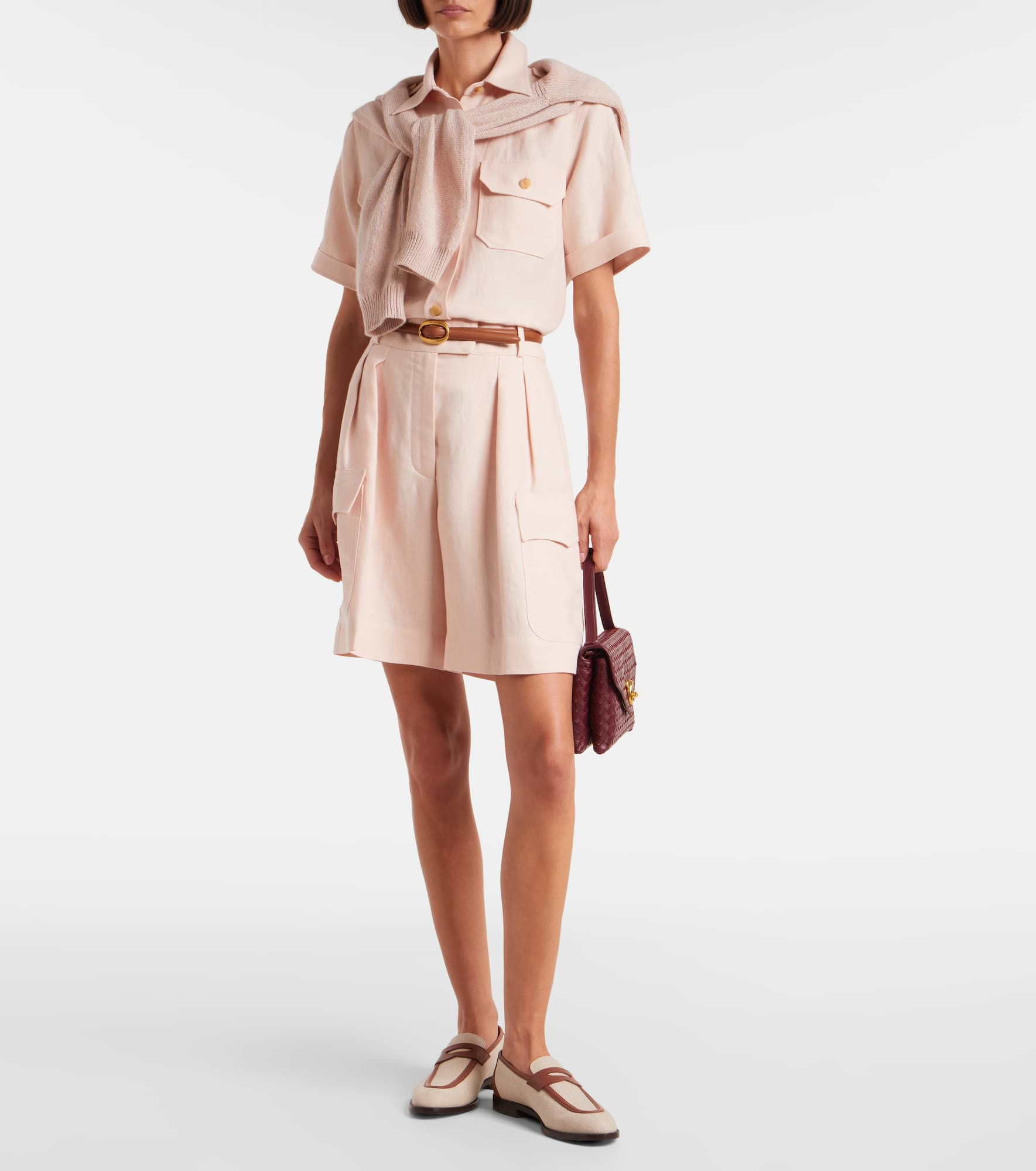 Linen Bermuda shorts - 2