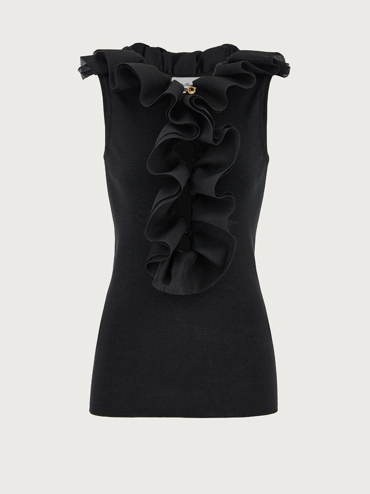 RUFFLE DETAIL TOP - 1