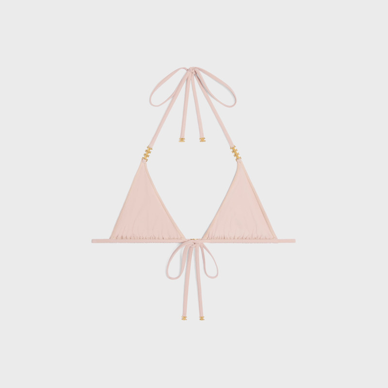 CELINE triomphe triangle top in matte jersey outlook