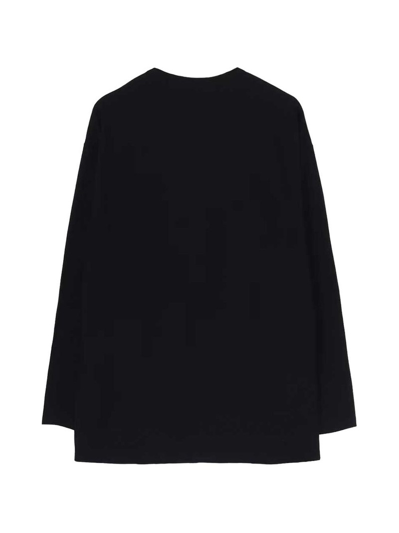 Yohji Yamamoto graphic-print long-sleeve T-shirt outlook