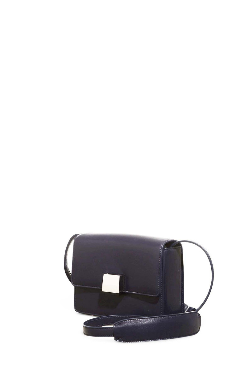 GABRIELA HEARST Mercedes Flap Bag in Navy Nappa Leather outlook
