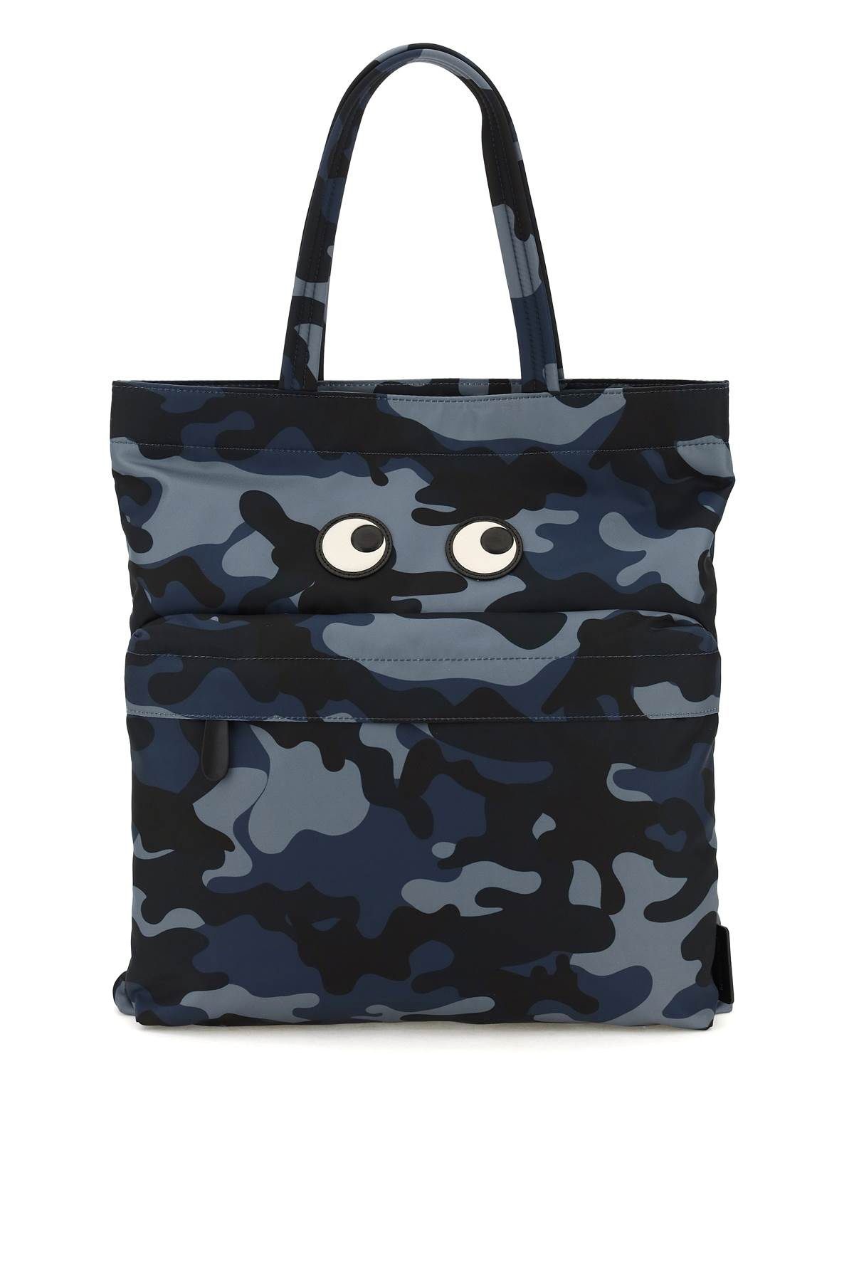 CAMOUFLAGE RECYCLED NYLON TOTE BAG EYES - 1