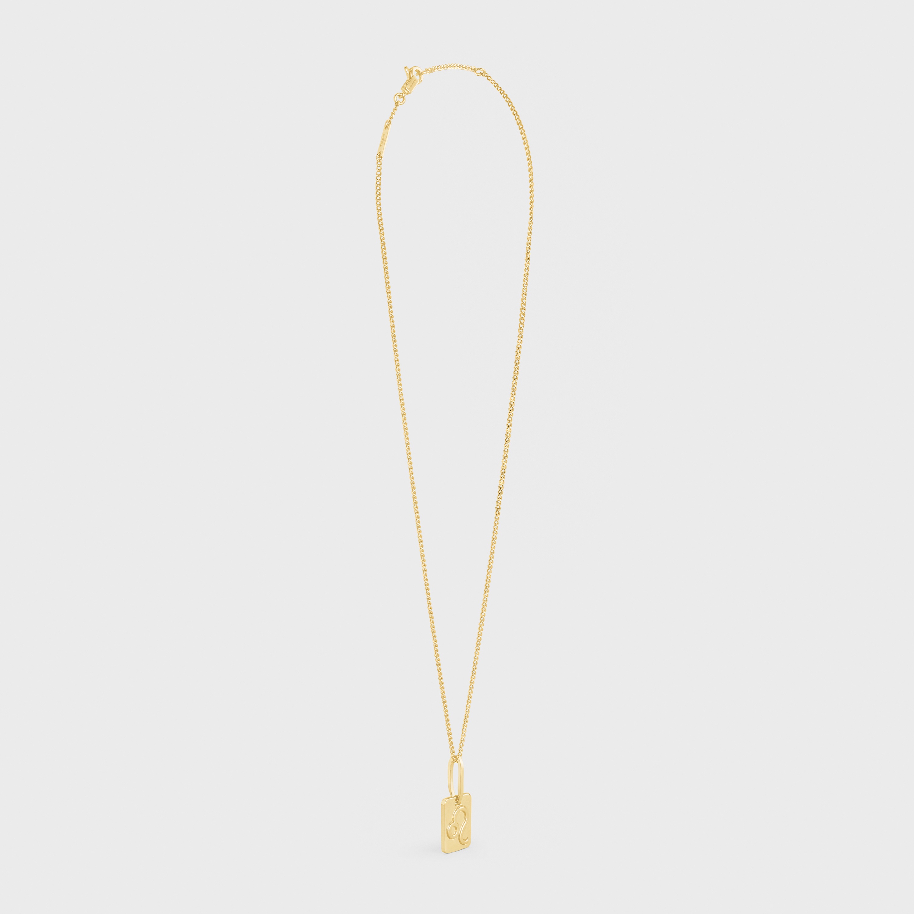 Celine Astrologie Leo Necklace in Brass with Gold Finish - 3