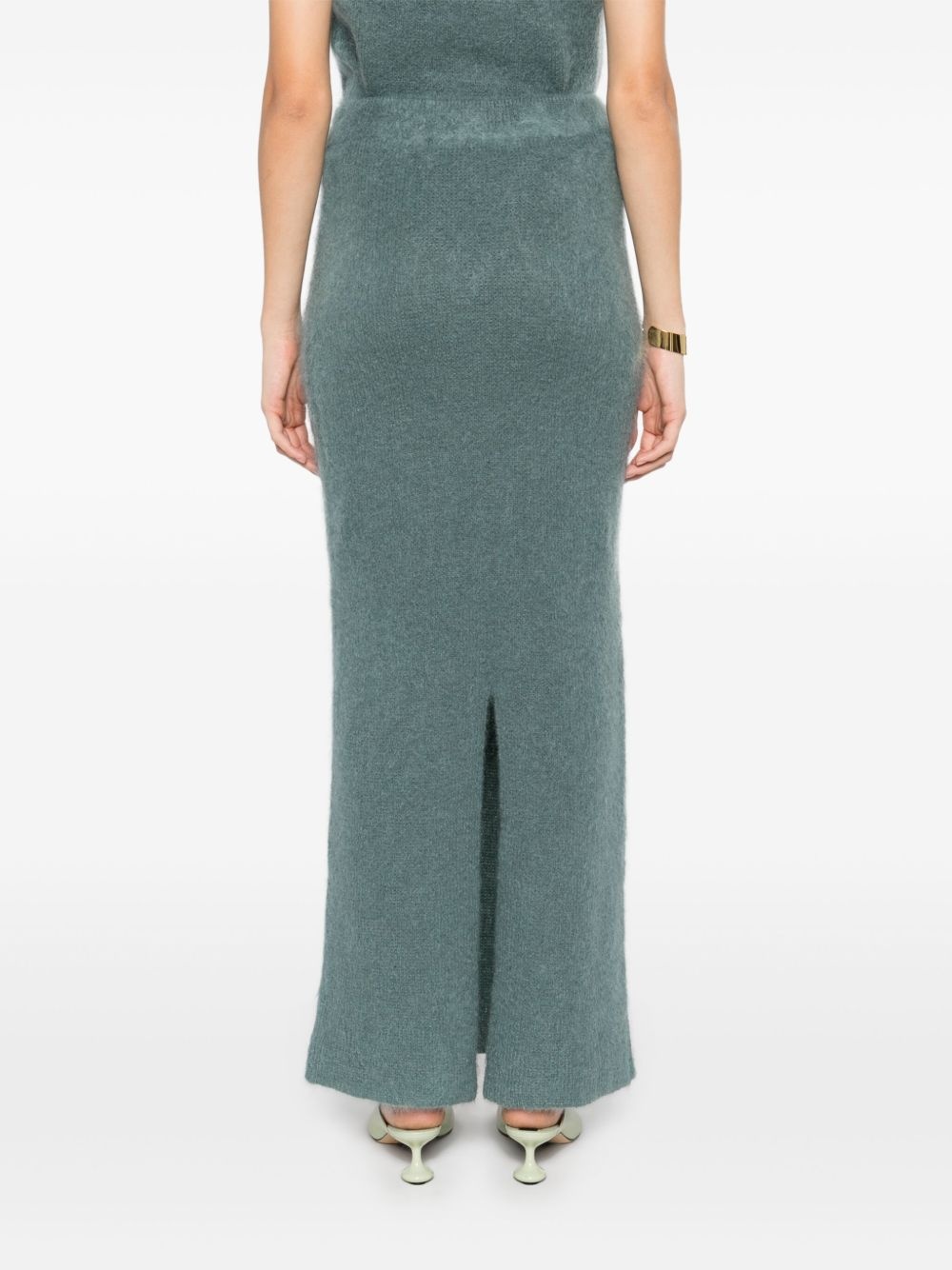 brushed maxi skirt - 4