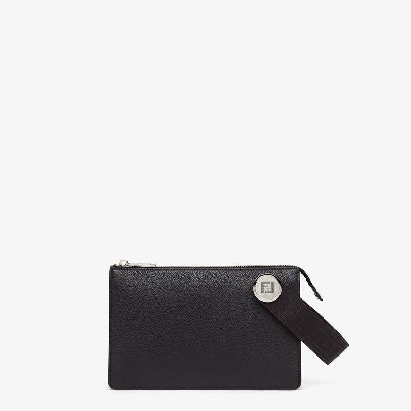 Fendi Roma Leather Chiodo Clutch 1