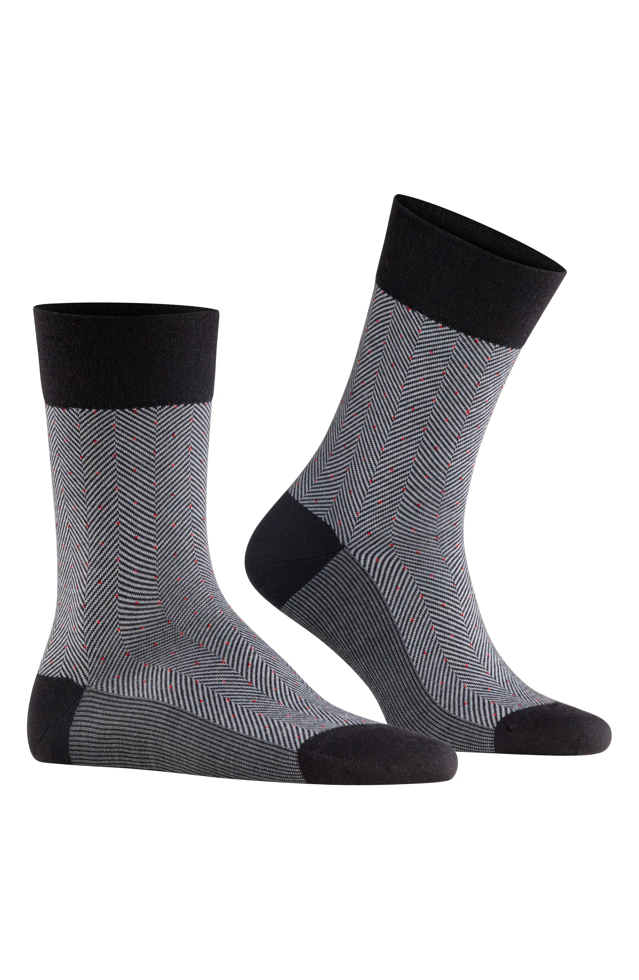 Sensitive Herringbone Wool Blend Socks - 3