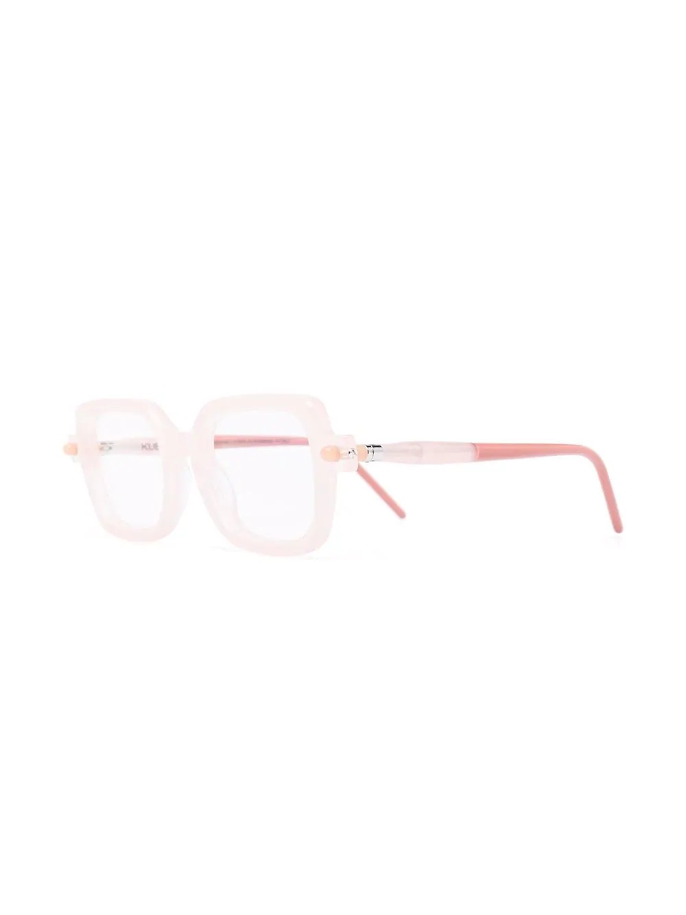 two-tone square-frame glasses - 2