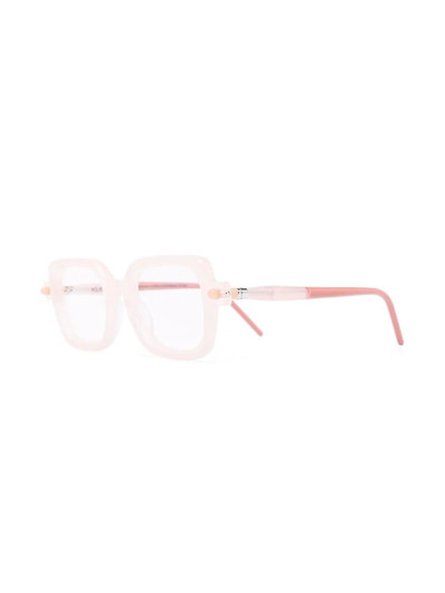 Kuboraum two-tone square-frame glasses outlook