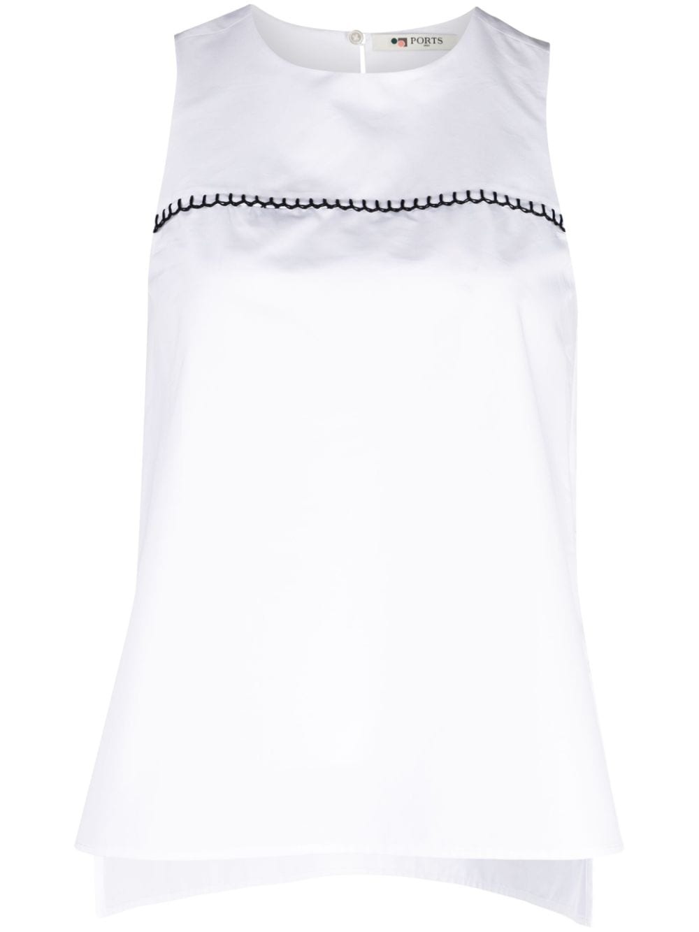 Plein Air sleeveless cotton blouse - 1