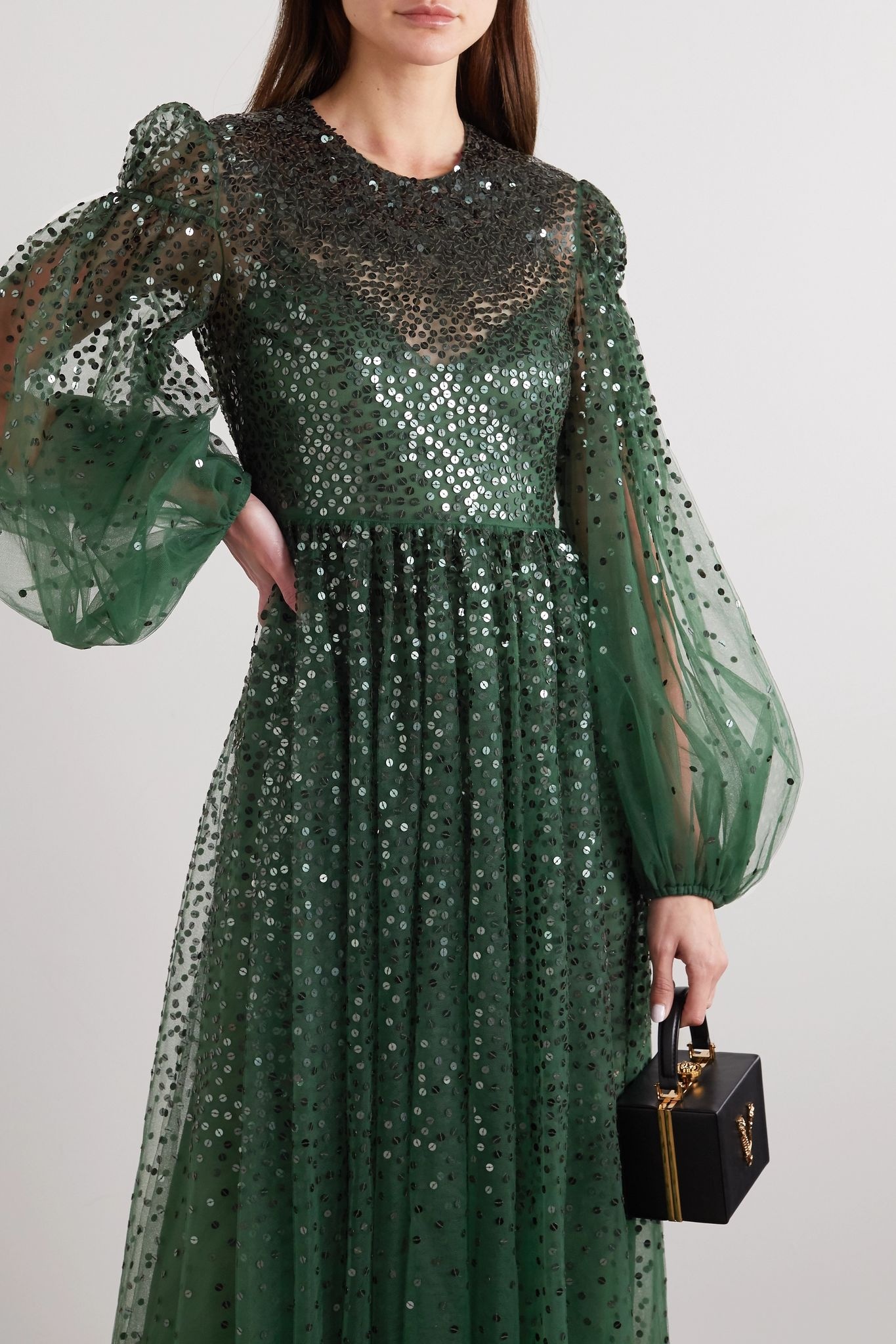 Sequin-embellished tulle gown - 6